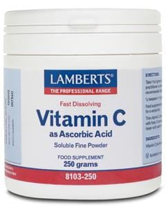 Lamberts Vitamin C Ascorbic Acid Powder, 250gr