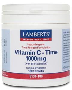 Lamberts Vitamin C Time Release, 1000mg, 180 Tablets