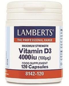 Lamberts Vitamin D3, 4000iu, 120 Capsules