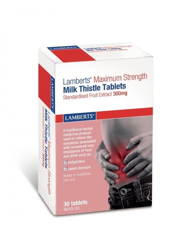 Lamberts Maximum Strength Milk Thistle 300mg, 30 Tablets