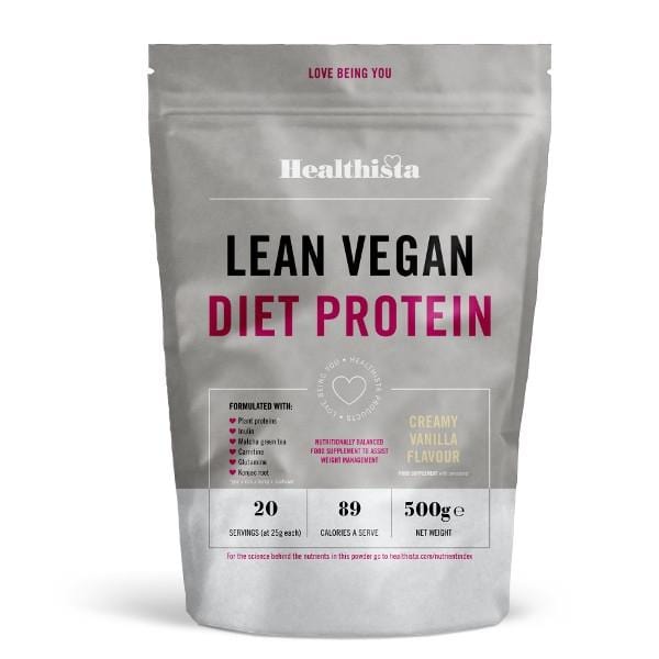 Healthista Lean Vegan Diet, 500gr Vanilla