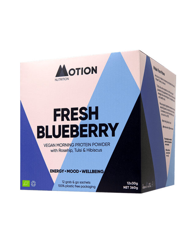 Motion Nutrition Fresh Blueberry Morning Protein Shake 360 g, 12 Sachets