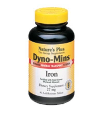 Nature's Plus Dyno-Mins Iron, 27mg, 90 Tablets