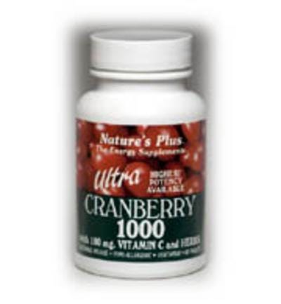 Nature's Plus Ultra Cranberry 1000 S/R, 1000mg, 90 Tablets