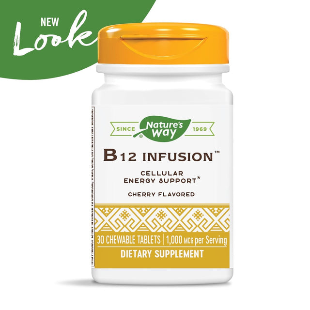 Nature's Way Bioactive B12 Infusion 1000Mcg, 30Chews