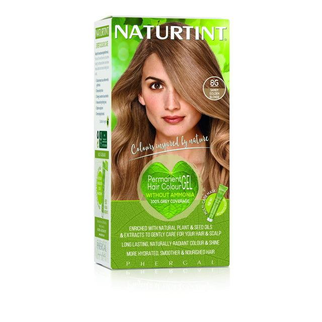 Naturtint Permanent Colorant 8G Sandy Golden Blonde, 160ml
