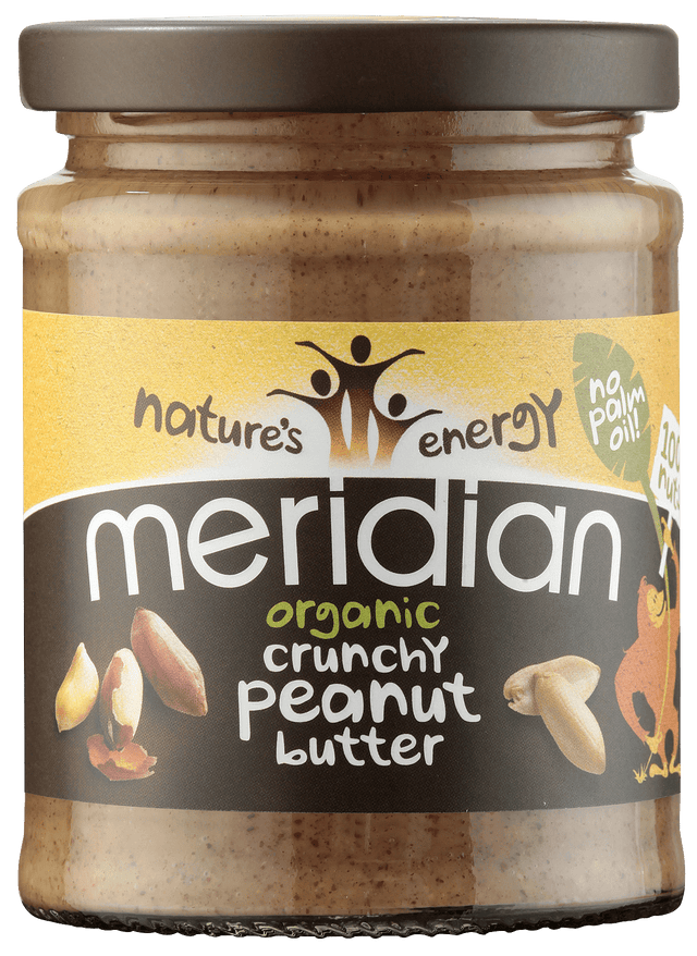 Meridian Organic Crunchy Peanut Butter, 280gr No Added Sugar, No added Salt