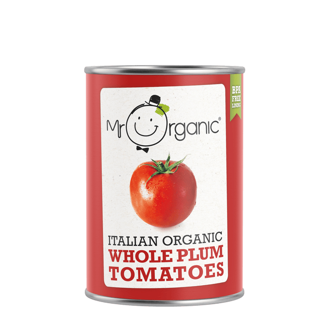 Mr Organic Whole Peeled Tomatoes, 400gr
