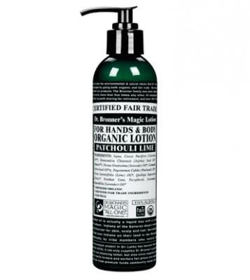 Dr Bronner Organic Body Lotion, 236ml, Patchouli - Lime