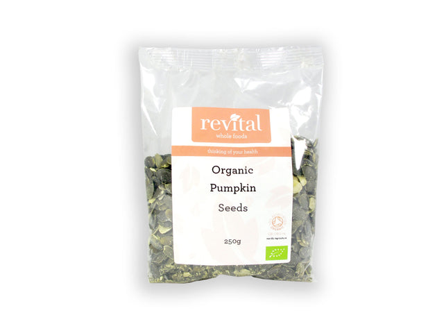 Revital Whole Foods Organic Pumpkin Seeds, 250gr