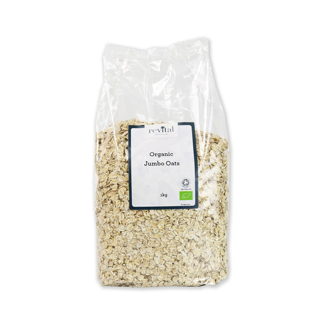 Revital Whole Foods Organic Oats Jumbo, 1Kg