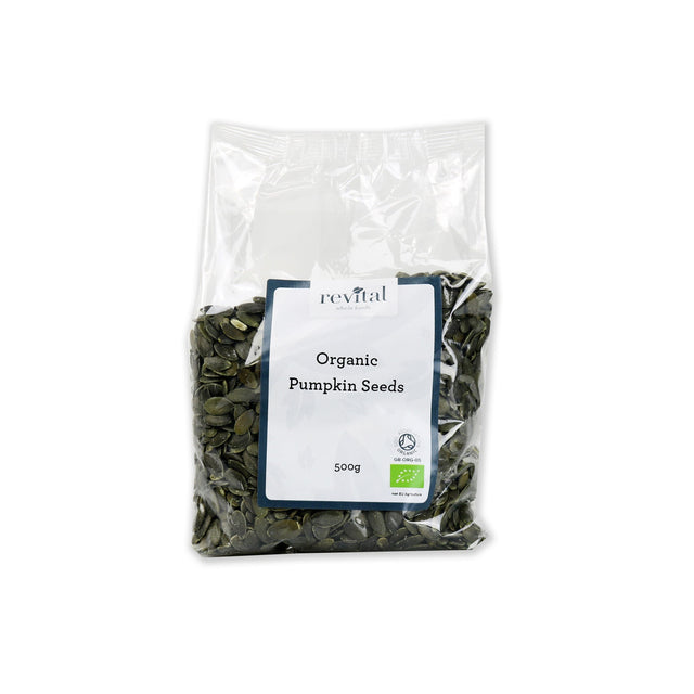 Revital Whole Foods Organic Pumpkin Seeds, 500gr