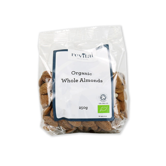 Revital Whole Foods Organic Almonds Whole, 250gr