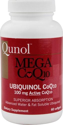 Qunol Mega CoQ10 Ubiquinol, 100mg, 60SGels