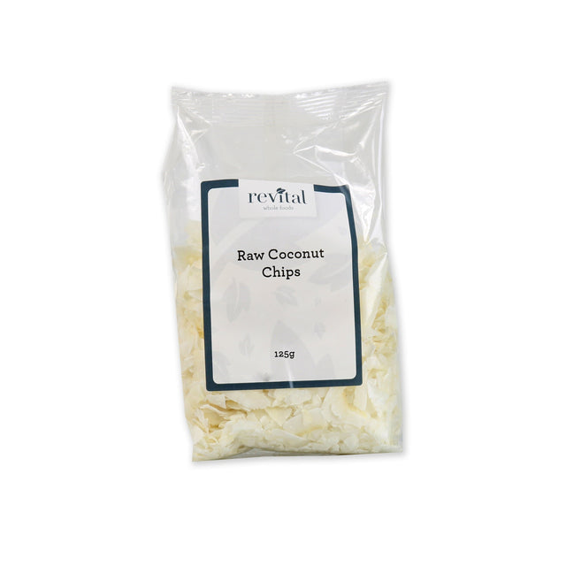 Revital Whole Foods Raw Coconut Chips, 125gr