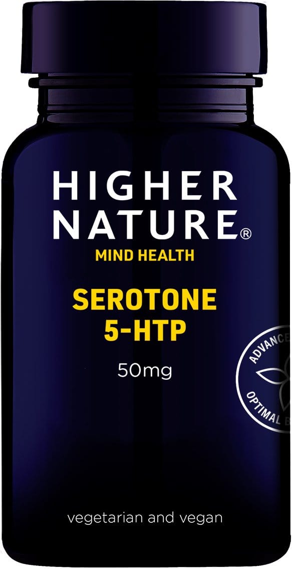 Higher Nature Serotone 5HTP, 50mg, 90 VCapsules