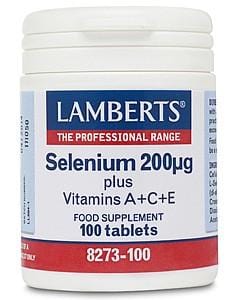 Lamberts Selenium 200µg + A+C+E, 100 Tablets