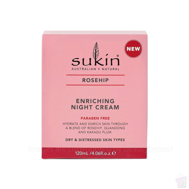 Sukin Rose Hip Enriching Night, 120ml