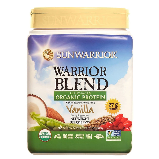 Sunwarrior Blend Organic Protein - 375gr, Vanilla