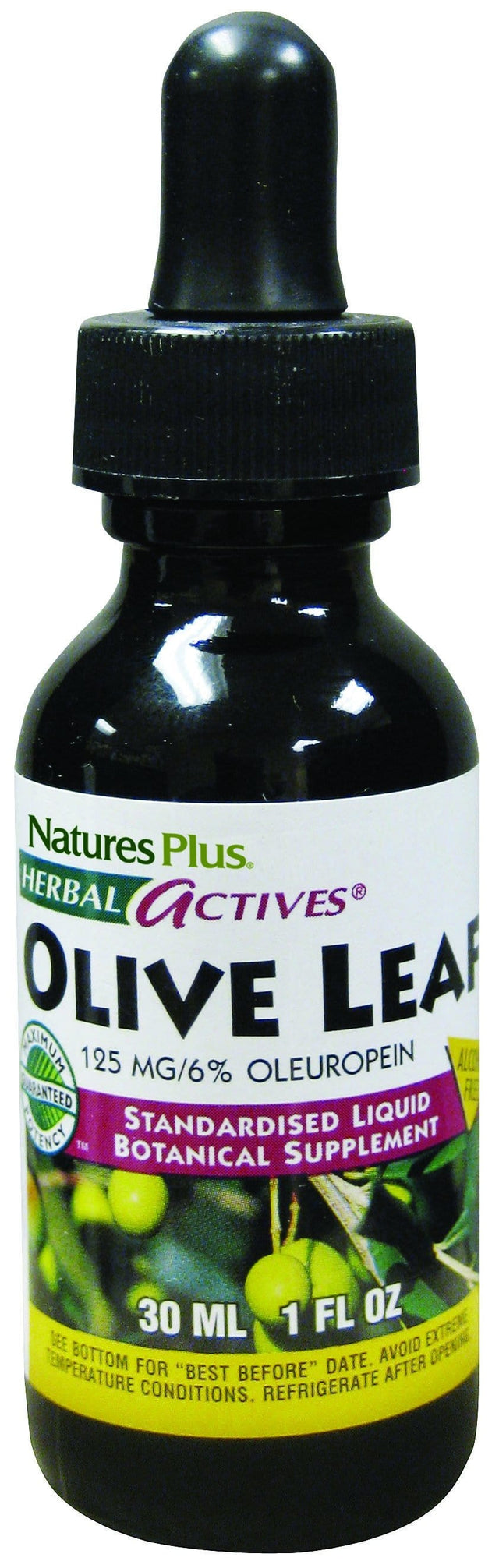 Nature's Plus Olive Leaf, 125mg, 30ml