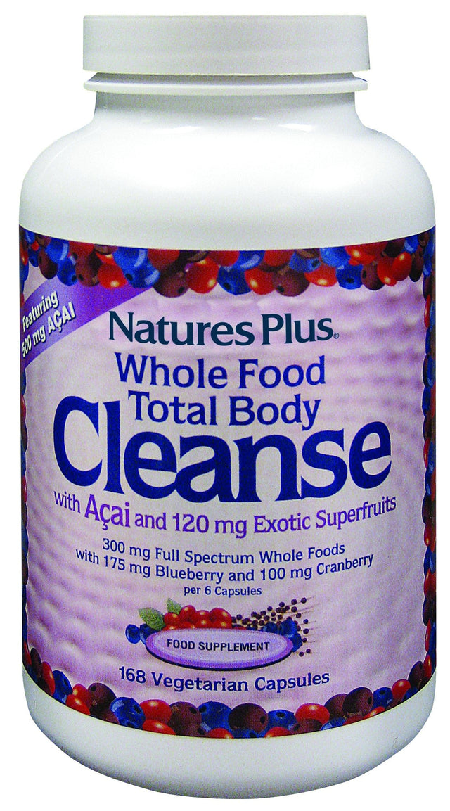 Nature's Plus Whole Foods Total Body Cleanse, 168 VCapsules