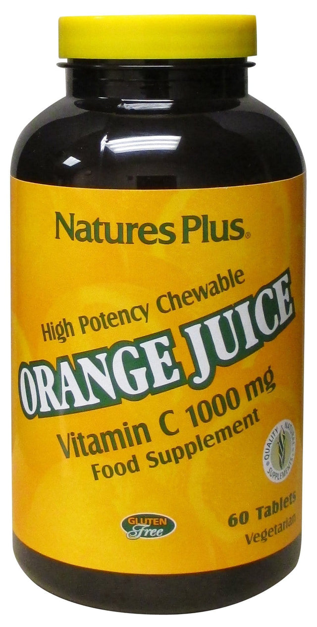 Nature's Plus Orange Juice C, 1000mg, 60 Chewables