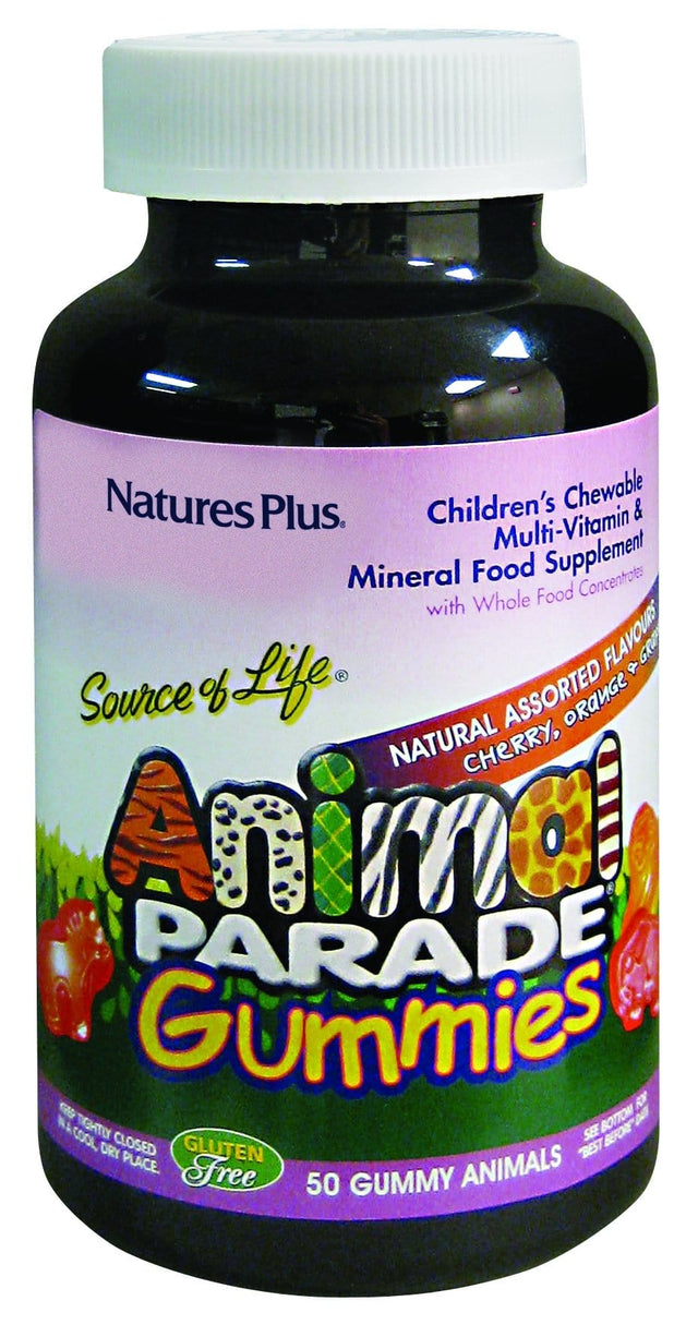 Nature's Plus Animal Parade Gummies, Assorted, 50 Tablets