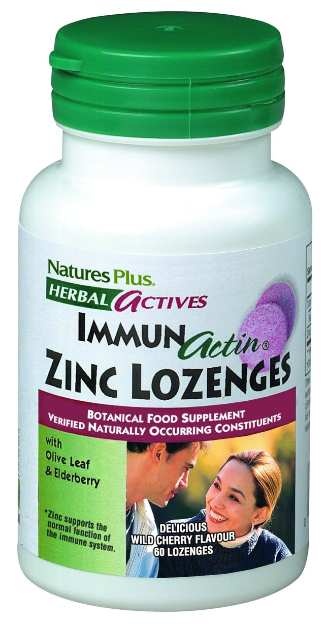 Nature's Plus ImmunActin Zinc Lozenges, 60Loz