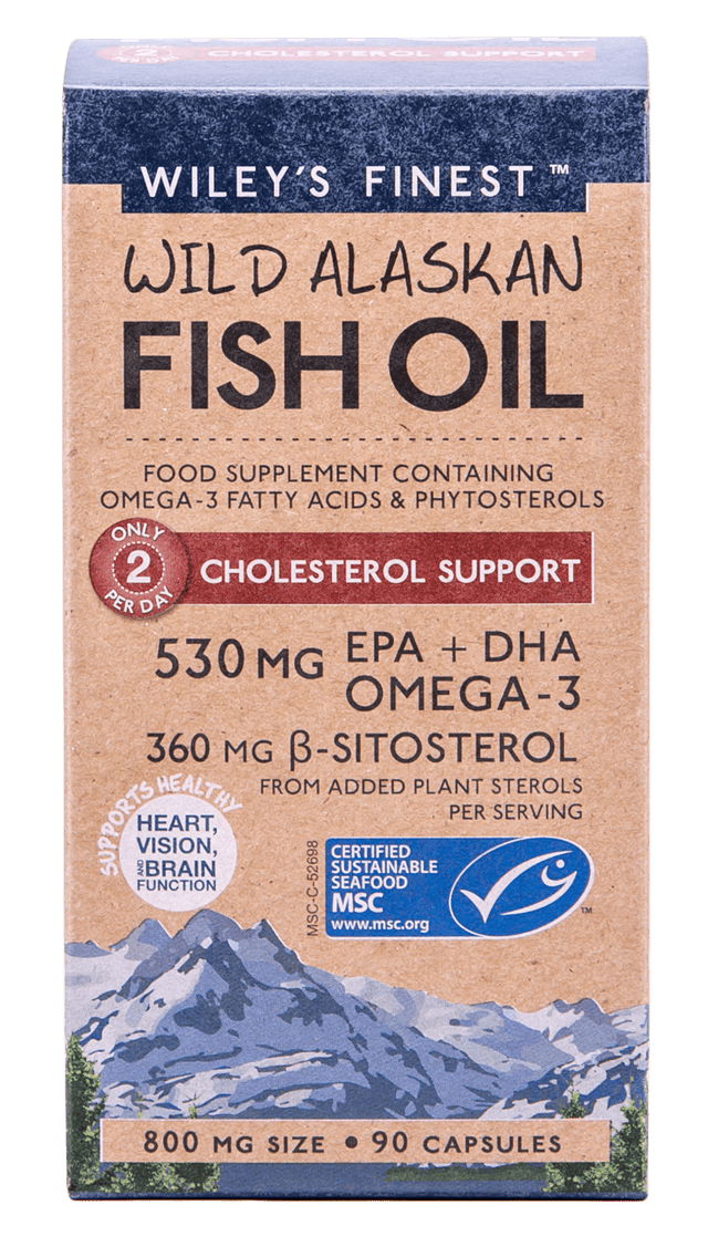 Wiley's Finest Cholesterol Support, 90 Fcaps