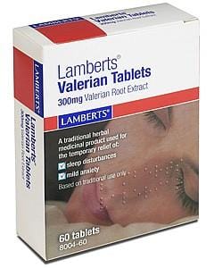 Lamberts Valerian Tablets, 300mg, 60Caps