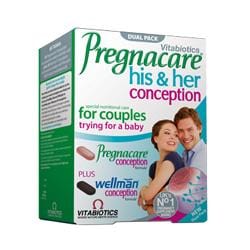 Vitabiotics Pregnacare His and Her, 60Tabs