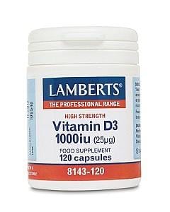 Lamberts Vitamin D, 1000iu, 120 Capsules