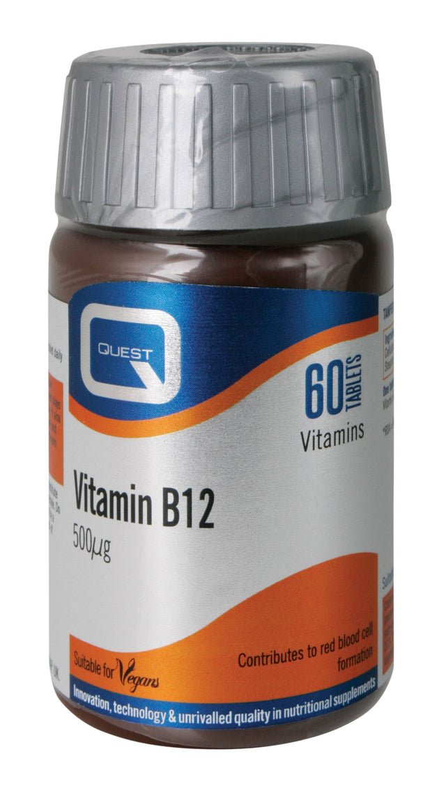 Quest Vitamin B12, 500mcg, 60 Tablets
