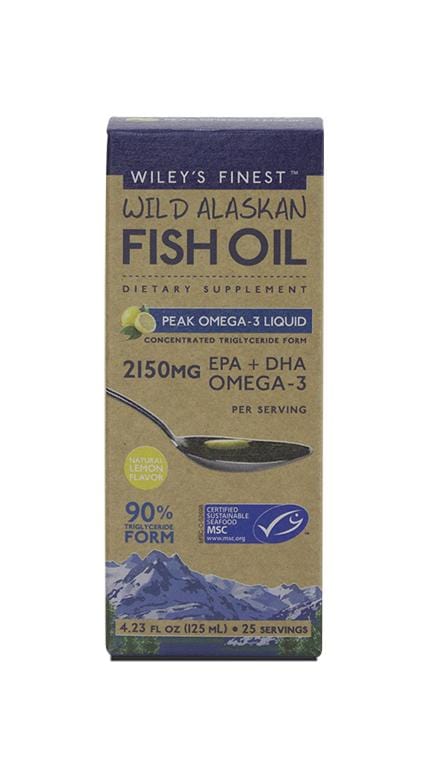 Wiley's Finest Wild Alaskan Fish Oil Peak, 2150mg, 125ml